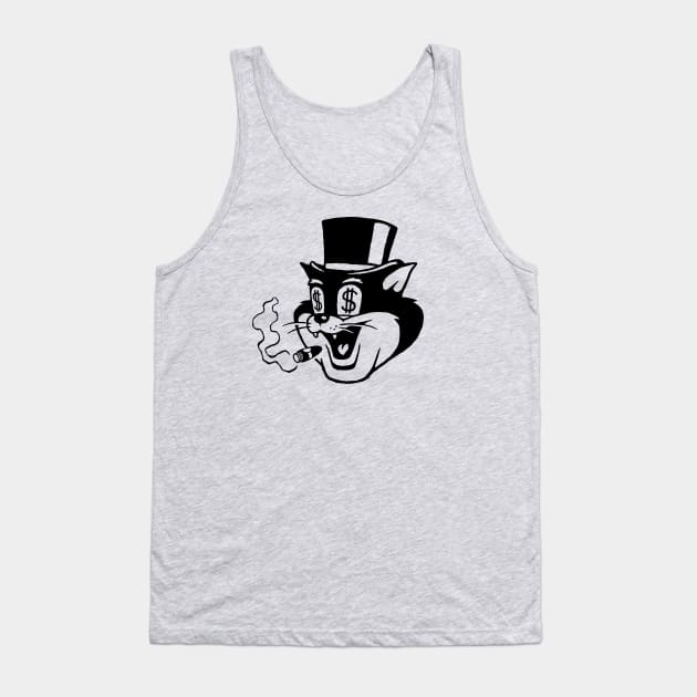 Fat Cat Tank Top by HuffNPuff